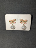 Pink Bow Earrings