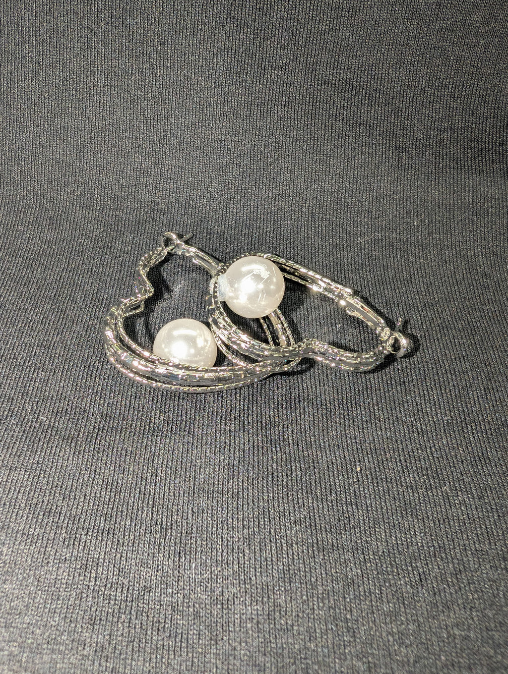 Heart w/Pearl Earrings