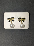 Black Bow Earrings