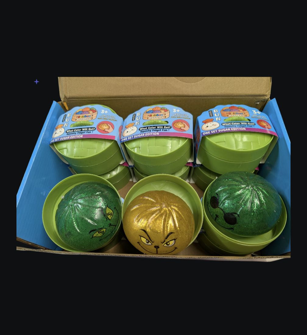 Grinch dumplings